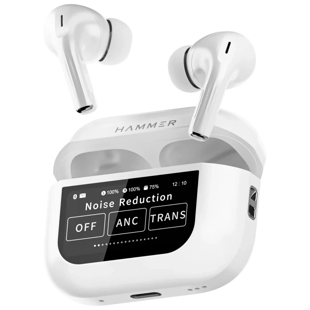 Hammer Screen TWS: First On-Case Display Earbuds in India