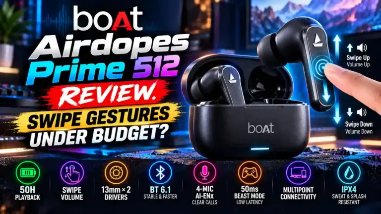 BoAt Airdopes Prime 512 Review: Swipe Gestures under Budget?
