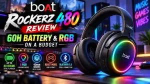 BoAt Rockerz 480 Review: 60H Battery & RGB on a Budget